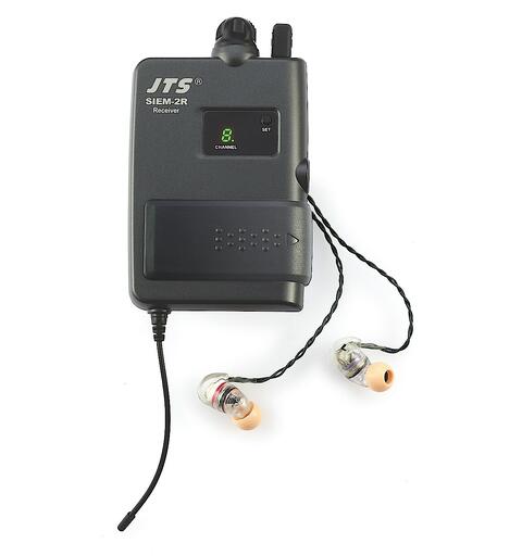 JTS SIEM-2R In-Ear monitor mottaker 863-865Mhz. Inkludert IE-1 ørepropper